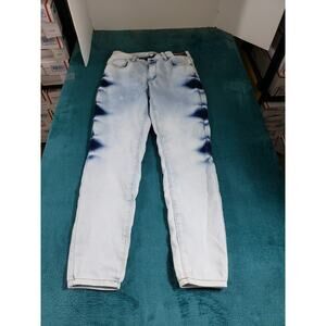 Between Us Jeans Size 11 Womens Blue Tie Dye Pants Mid Rise Mia Skinny NWT